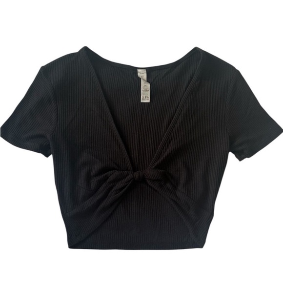 ALO Yoga Tops - ALO Ribbed Knot Front Top